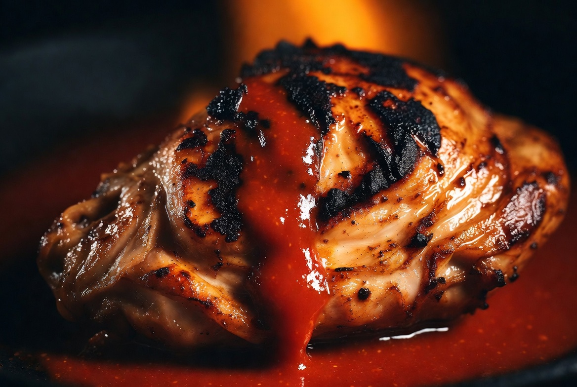 Flame grilled peri-peri quarter chicken at Fiestas Chicken